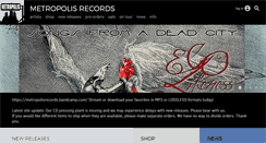 Desktop Screenshot of metropolis-records.com